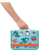 Kreatív készségfejlesztő tábla, átlátszó, törölhető, utazótáskával, MAPED CREATIV, "Travel Board", állati móka (IMAC969310)