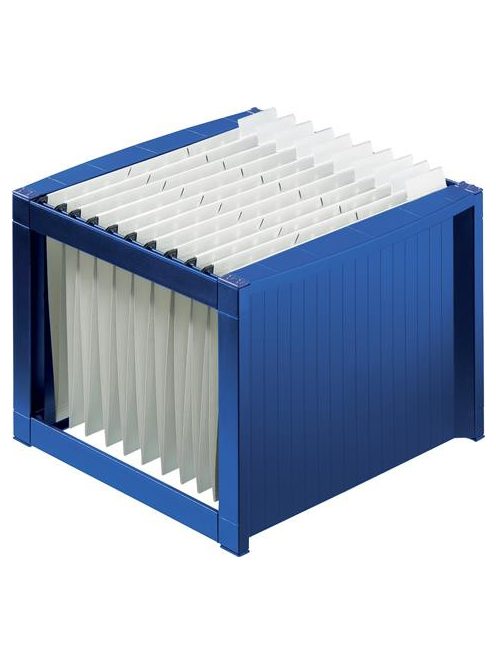 Függőmappa tároló, műanyag, HELIT, kék (INH6110034)
