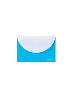   Irattartó tasak, A5, PP, patentos, két zsebes, PANTA PLAST, neon kék (INP0410008803)