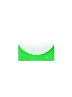   Irattartó tasak, DL, PP, patentos, két zsebes, PANTA PLAST, neon zöld (INP0410008904)