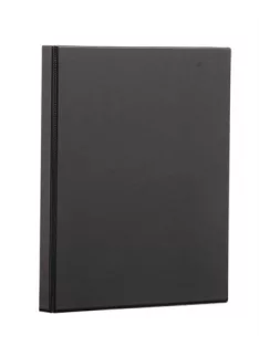   Gyűrűs könyv, panorámás, 4 gyűrű, 55 mm, A4, PP/karton, PANTA PLAST, fekete (INP316002501)