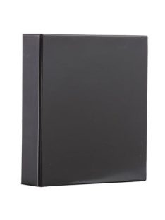   Gyűrűs könyv, panorámás, 4 gyűrű, 80 mm, A4, PVC, PANTA PLAST, fekete (INP316002701)