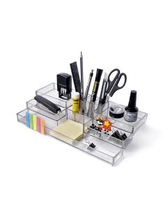 Írószertartó, PANTA PLAST, átlátszó (INP4030064C)