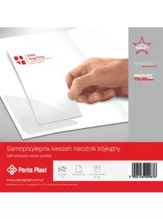 Sarokzseb, 120x120 mm, öntapadó, PANTA PLAST (INP4070003)