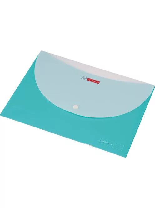 Irattartó tasak, A4, PP, patentos, két zsebes, 200 mikron, PANTA PLAST, pasztellzöld (INP4101704)