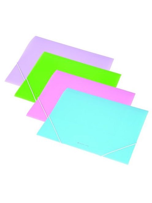 Gumis mappa, 15 mm, PP, A4, PANTA PLAST, pasztell rózsaszín (INP4103405)