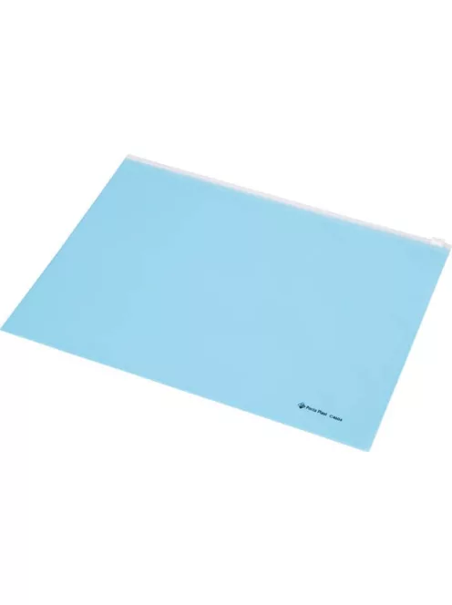Irattartó tasak, A4, PP, cipzáras, PANTA PLAST, pasztellkék (INP4103903)