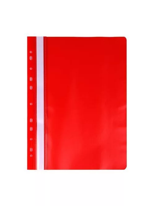 Gyorsfűző, lefűzhető, PP, A4, VICTORIA OFFICE, piros (INV4130705)