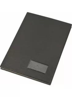   Aláírókönyv, A4, 20 részes, karton, műbőr hatású borító, VICTORIA OFFICE, fekete (INVAK)