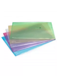   Irattartó tasak, A3, PP, patentos, RAPESCO, vegyes színek (IR0697)