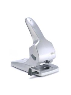   Lyukasztó, nagyteljesítményű, kétlyukú, 65 lap, fém, RAPESCO "Zero 65", ezüst (IR0732)