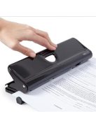 Lyukasztó, négylyukú, 22 lap, fém, RAPESCO "720", fekete (IR1054)