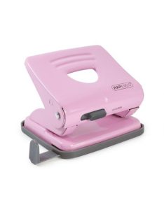   Lyukasztó, kétlyukú, 25 lap, fém, RAPESCO "825", világos rózsaszín (IR1358)