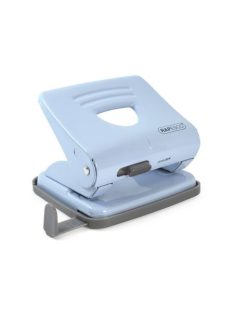   Lyukasztó, kétlyukú, 25 lap, fém, RAPESCO "825", világoskék (IR1359)