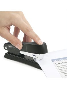   Tűzőgép, 24/6, 26/6, 20 lap, fém, RAPESCO "Minno Half-Strip", fekete (IRA52600B3)