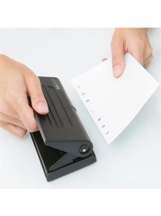   Lyukasztó, hatlyukú, 8 lap, fém, RAPESCO "Diary 66", matt fekete (IRPF66P0B1)