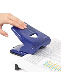   Lyukasztó, kétlyukú, 40 lap, fém, RAPESCO "835", kék (IRPF800AL1)