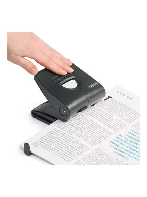 Lyukasztó, kétlyukú, 30 lap, antbakteriális, RAPESCO "827-P", fekete (IRPF827PB2)