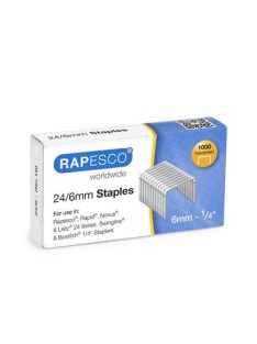 Tűzőkapocs, 24/6, horganyzott, RAPESCO (IRS24607Z3)