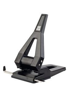   Lyukasztó, nagyteljesítményű, kétlyukú, 65 lap, SAX "608", fekete (ISA608FK)