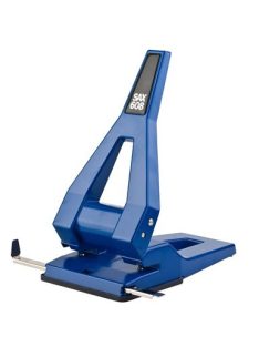   Lyukasztó, nagyteljesítményű, kétlyukú, 65 lap, SAX "608", kék (ISA608K)