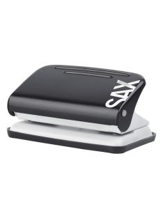   Lyukasztó, kétlyukú, 12 lap, SAX "Design 218", fekete (ISADE218FK)