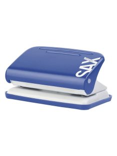   Lyukasztó, kétlyukú, 12 lap, SAX "Design 218", kék (ISADE218K)