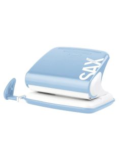   Lyukasztó, kétlyukú, 20 lap, SAX "Design", világoskék (ISADELVK)