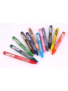   Zsírkréta, kerek, COOL BY VICTORIA, 12 különböző szín (ISCRZS12)