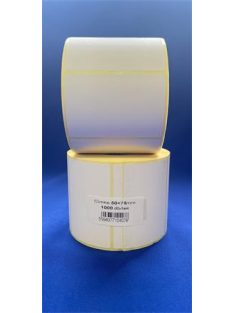   Etikett, thermo, 50x75 mm, 1000 etikett/tekercs, fehér (ISCT5075F)