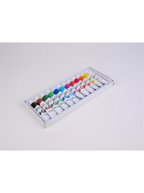 Tempera készlet, 12 darabos, COOL BY VICTORIA (ISCTK12SZ)