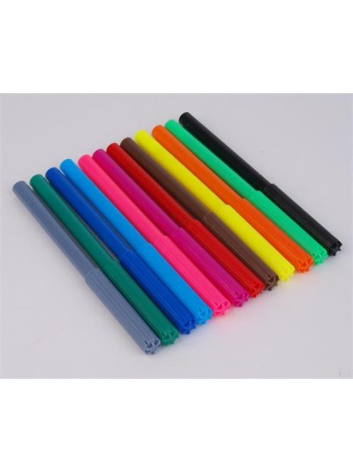 Filctoll készlet, 2 mm, COOL BY VICTORIA, 12 különböző szín (ISCWM12G)