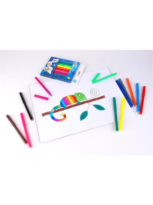 Filctoll készlet, 2 mm, COOL BY VICTORIA, 12 különböző szín (ISCWM12G)