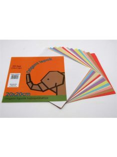 Origami papír, 20x20 cm, 20 lap (ISKE013)