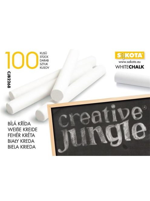 Táblakréta, kerek, SAKOTA, fehér (ISKE050)