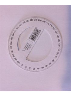 Szögmérő, papír, 360 fokos (ISKE149) (ISKE149)