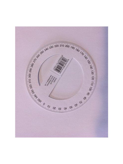 Szögmérő, papír, 360 fokos (ISKE149) (ISKE149)