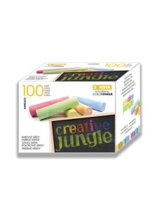   Táblakréta, kerek, "Creative Jungle", színes (ISKE190)