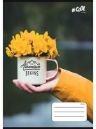 Füzet, tűzött, A5, vonalas, 32 lap, 4-8. osztály, COOL BY VICTORIA, "Yellow jacket", 21-32 (ISVFC71)