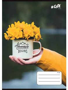   Füzet, tűzött, A5, vonalas, 32 lap, 4-8. osztály, COOL BY VICTORIA, "Yellow jacket", 21-32 (ISVFC71)