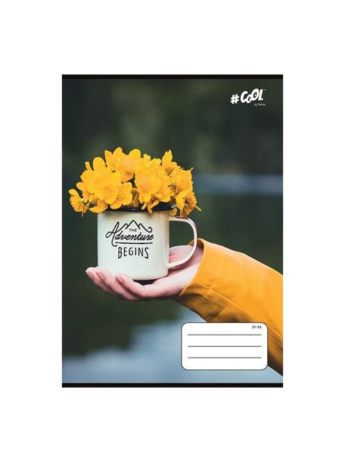 Füzet, tűzött, A5, vonalas, 32 lap, 4-8. osztály, COOL BY VICTORIA, "Yellow jacket", 21-32 (ISVFC71)