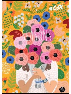   Füzet, tűzött, A4, vonalas, 80 lap, COOL BY VICTORIA, "Seasons" (ISVFC77)