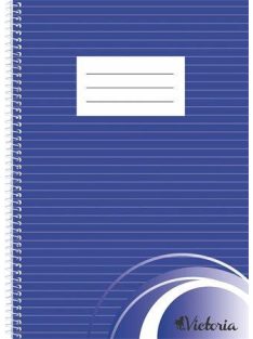   Spirálfüzet, A4, vonalas, 70 lap, VICTORIA PAPER (ISVFS70V)