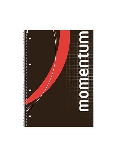 Spirálfüzet, A4, kockás, 90 lap, perforált, lyukasztott, VICTORIA PAPER, "Momentum" (ISVFS90K)