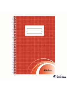  Spirálfüzet, A5, kockás, 70 lap, VICTORIA PAPER (ISVFSA5K)