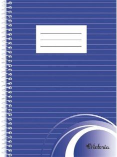   Spirálfüzet, A5, vonalas, 70 lap, VICTORIA PAPER (ISVFSA5V)