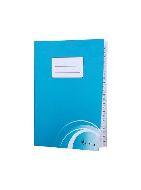 Mutató, A4, vonalas, 80 lap, regiszteres, puhafedeles, VICTORIA PAPER (ISVRA4)