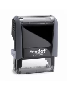   Bélyegző, TRODAT "Printy 4911", fekete ház, kék párnával (IT4911K)