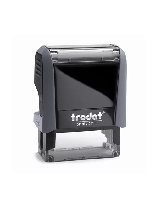 Bélyegző, TRODAT "Printy 4911", fekete ház, kék párnával (IT4911K)