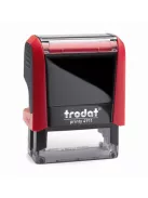 Bélyegző, TRODAT "Printy 4911", fekete ház, kék párnával (IT4911K)